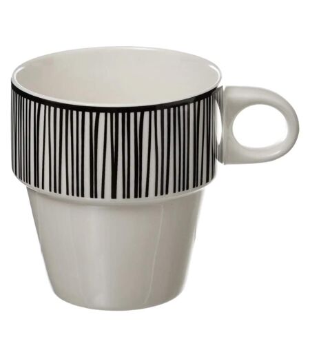 Lot de 4 Mugs sur Rack Bohemia 26cl Blanc