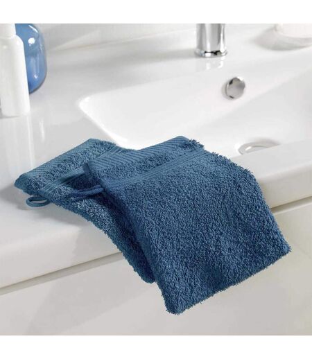 Lot de 2 Gants de Toilette Tendresse 15x21cm Saphir