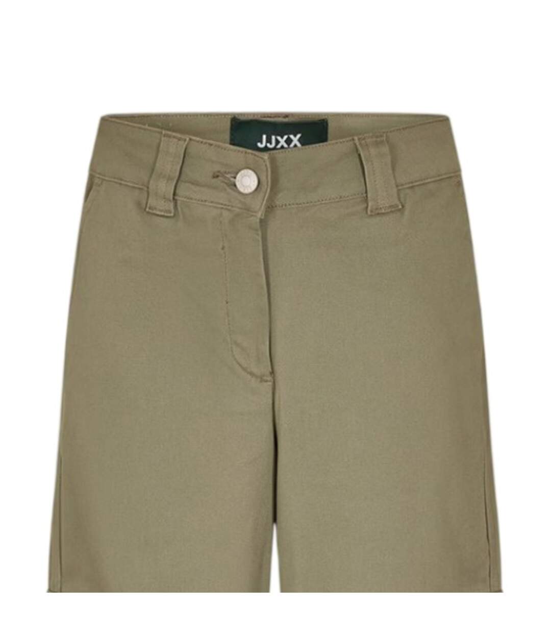 Womens/ladies Straight Cargo Trousers Dusty Olive JJXX-3