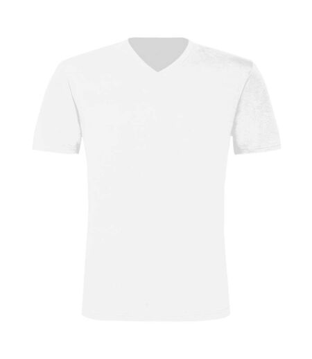 T-shirt à manches courtes exact v-neck pour homme blanc B and C