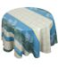 Nappe Jacquard coton PALMIER + enduction acrylique Rond-1