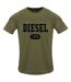 T-shirt Motif/style Universitaire Deep Depths Homme Vert Olive Diesel-1