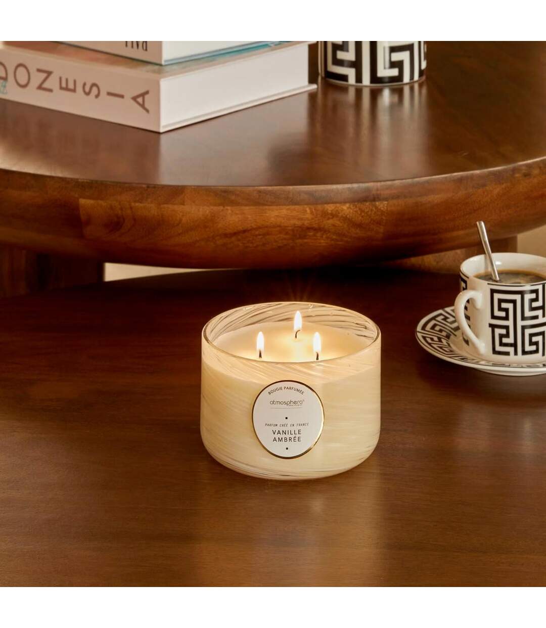 Bougie Parfumée Design Wavy 540g Vanille Ambrée-2