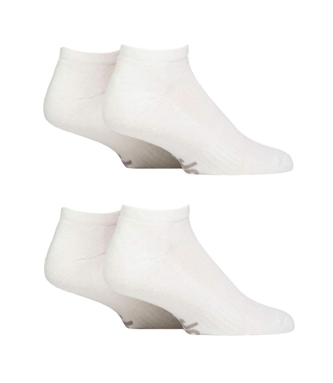Men's Breathable Cushioned Low Cut Trainer Socks - Pack of 4-3