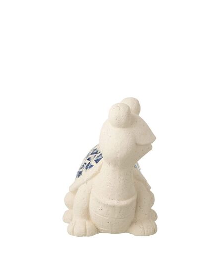 Statuette Tortue d'Extérieur Mosaïque 34cm Beige