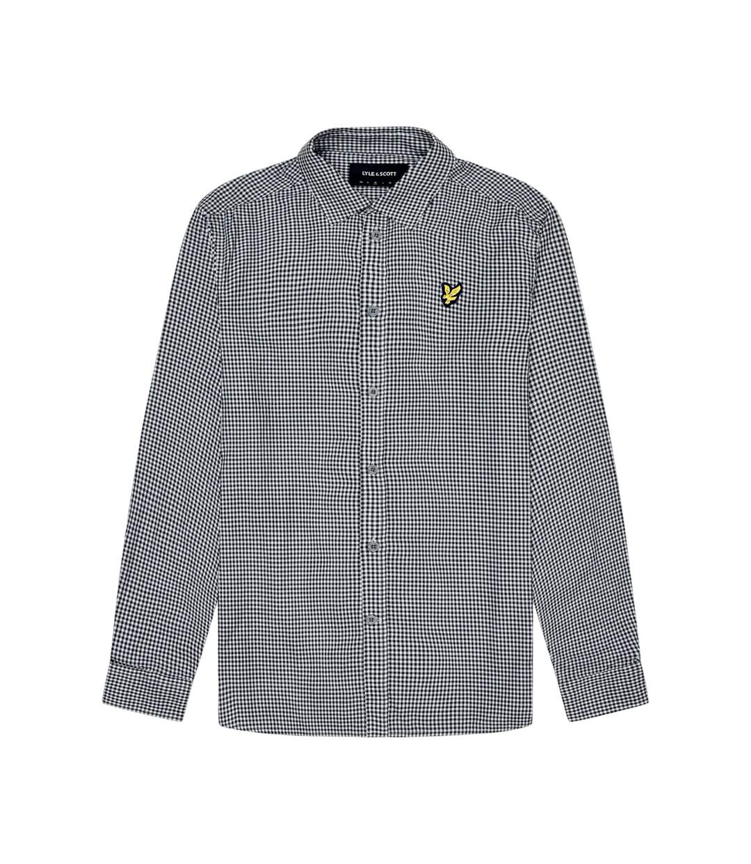 Chemise homme bleu marine foncé / blanc Lyle & Scott Lyle & Scott