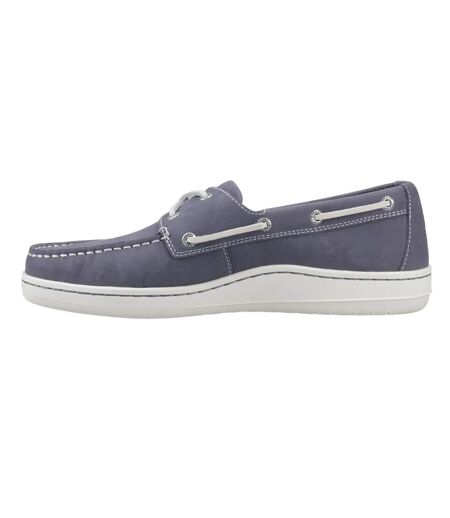 Mens Strake Leather 2 Eyelet Boat Shoes Navy Sperry
