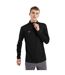Mens rolbi quarter zip top black Ellesse-3
