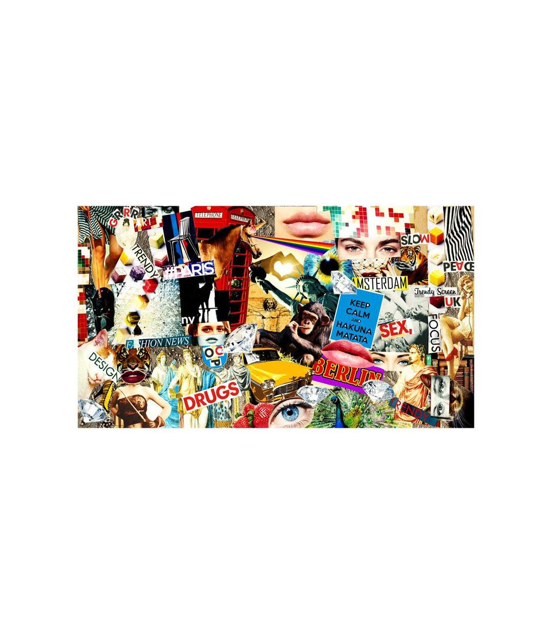 Papier Peint XXL Scraps of Modernity 280x500cm-2