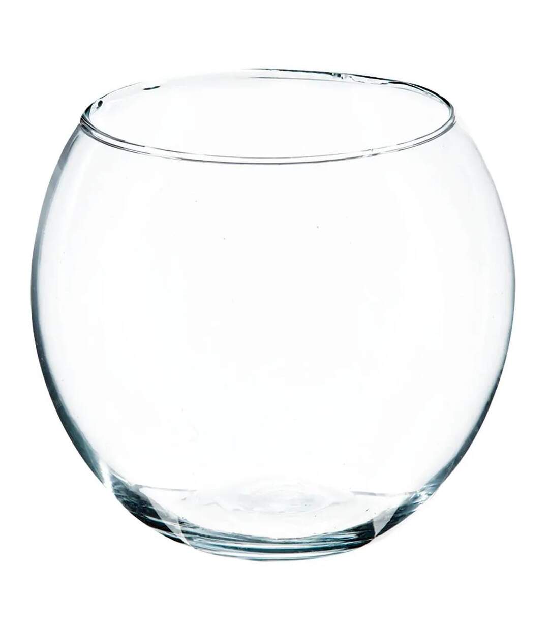 Vase Boule en Verre Frost 15cm Transparent-1