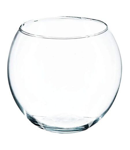 Vase Boule en Verre Frost 15cm Transparent