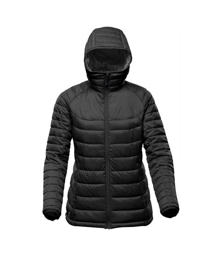 Womens/ladies stavanger thermal padded jacket black/graphite Stormtech