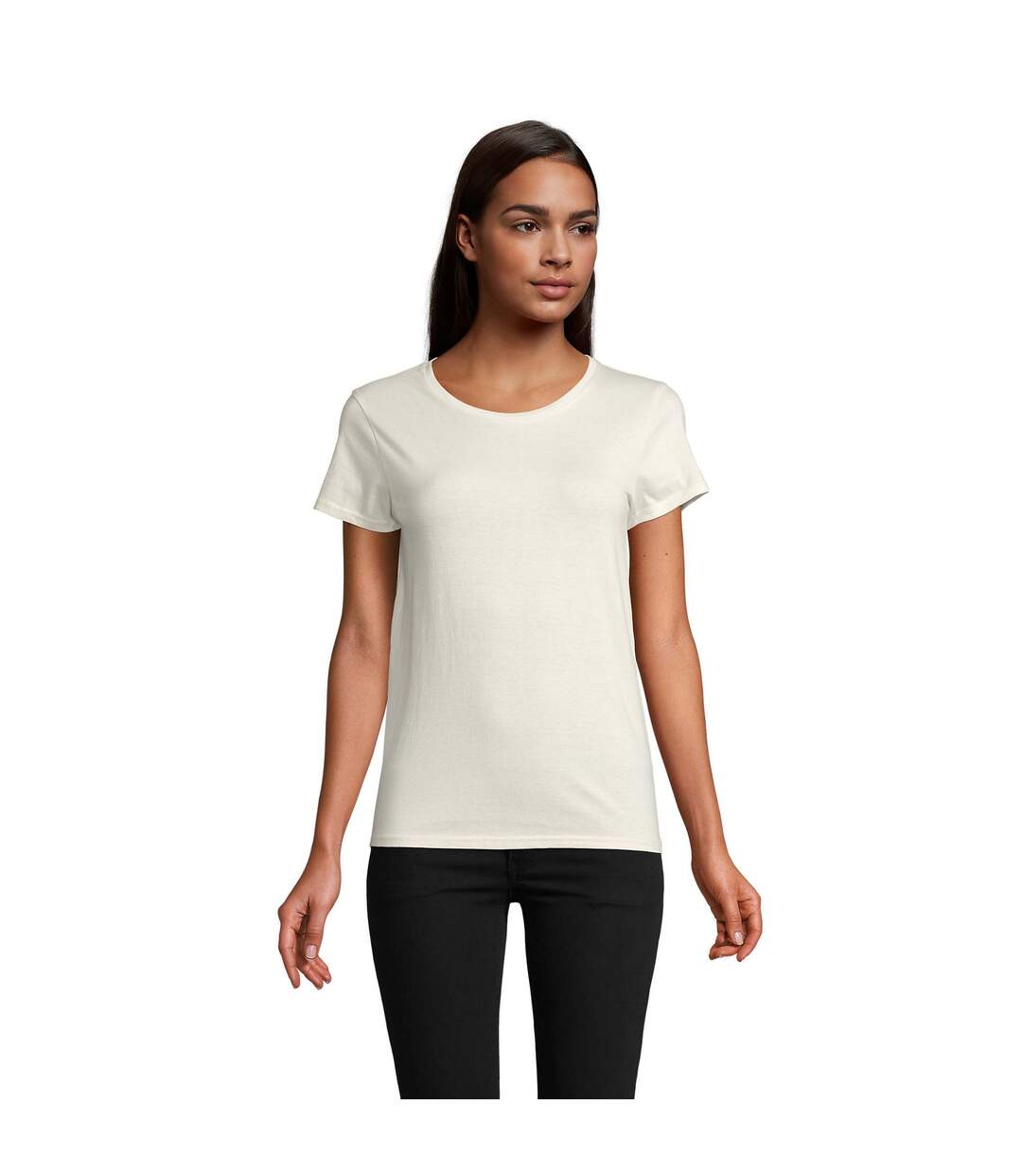 T-shirt Pioneer Femme Beige Pâle SOLS-1