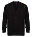 Gilet boutonné cardigan - HOMME - H722 - noir