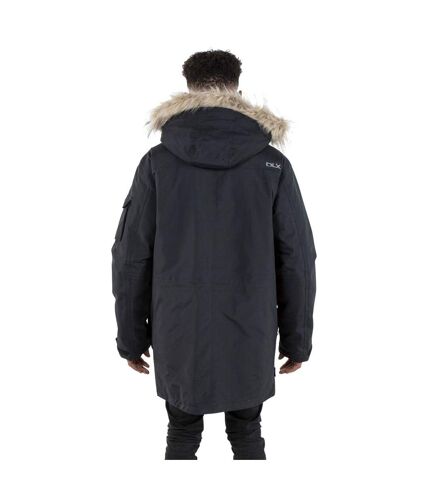 Trespass Mens Pixilation Deluxe Hooded Weatherproof Rain Jacket (Black) - UTTP4533