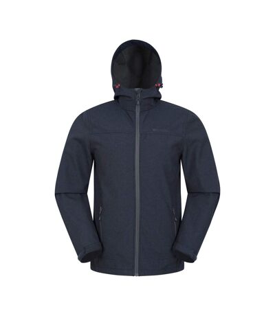 Mens reykjavik softshell windproof jacket marine Mountain Warehouse