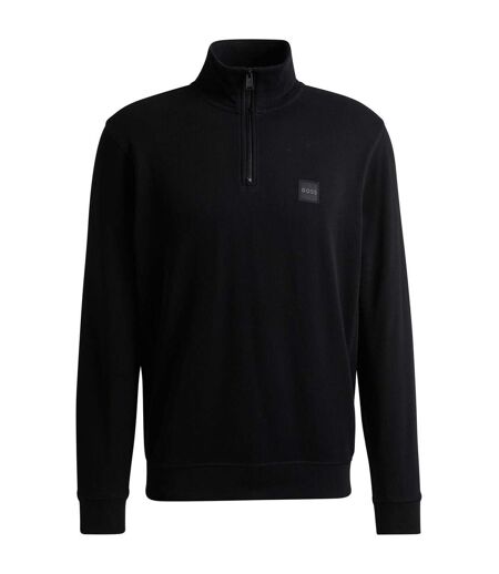 Mens Terrycloth Sweatshirt Black Boss