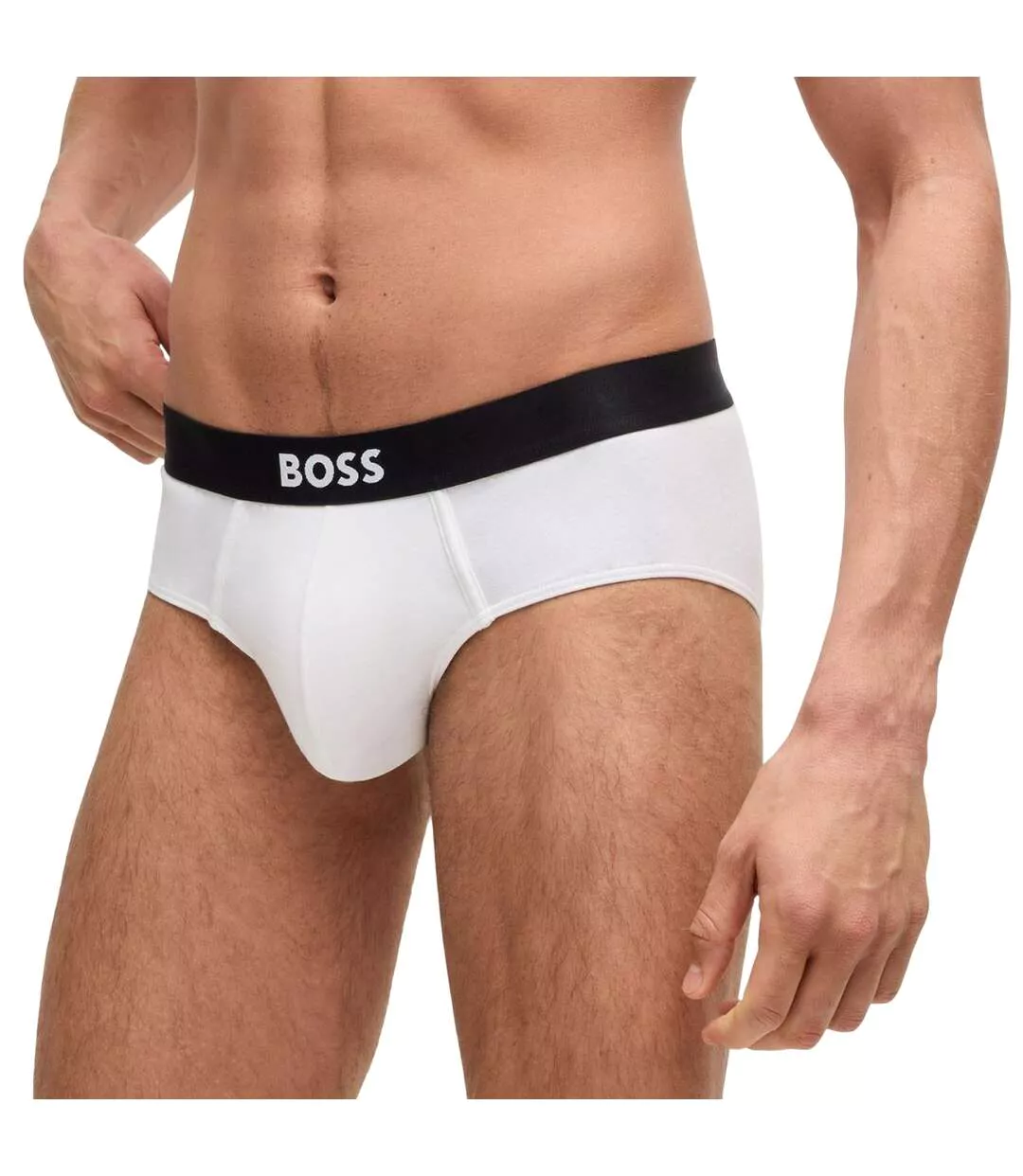 Slips Motif/style Logo Homme Blanc Boss-2