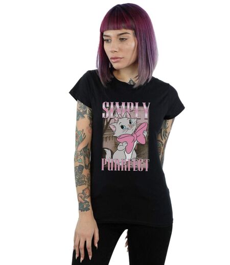 Disney - T-shirt ARISTOCATS MARIE SIMPLY PURRFECT HOMAGE - Femme (Noir) - UTBI15719