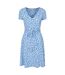 Womens/ladies Santorini Jersey Uv Protection Wrap Dress Blue Mountain Warehouse-1