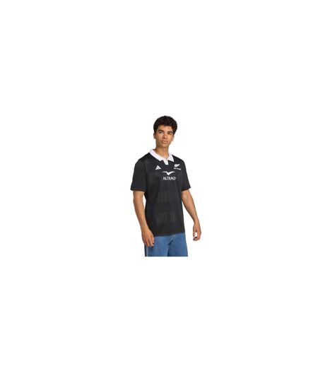 Polo Rugby Motif/style Nouvelle-zélande Homme Tout Noir Adidas