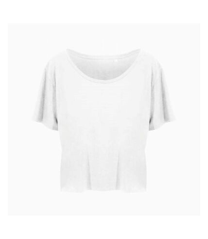 Ecologie Womens/Ladies Daintree EcoViscose Cropped T-Shirt (Arctic White) - UTPC4089
