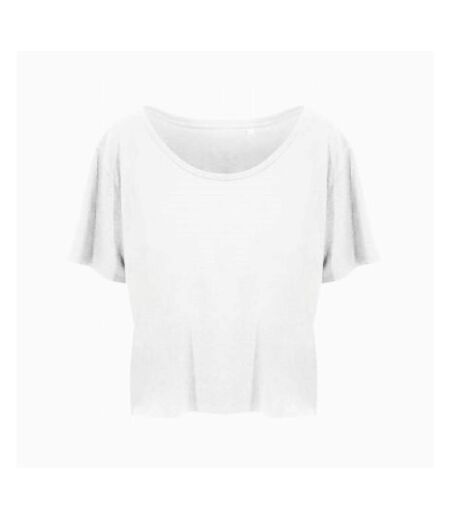 Ecologie Womens/Ladies Daintree EcoViscose Cropped T-Shirt (Arctic White) - UTPC4089