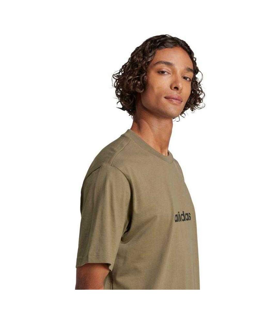 T-shirt Motif/style Linéaire Essentials Homme Vert Adidas-4