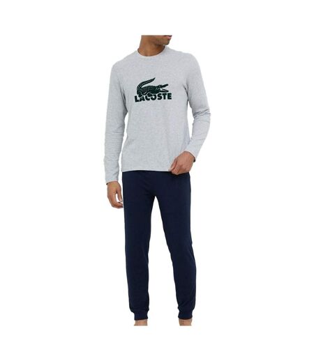 Pyjama noir/gris homme marine lacoste vxd