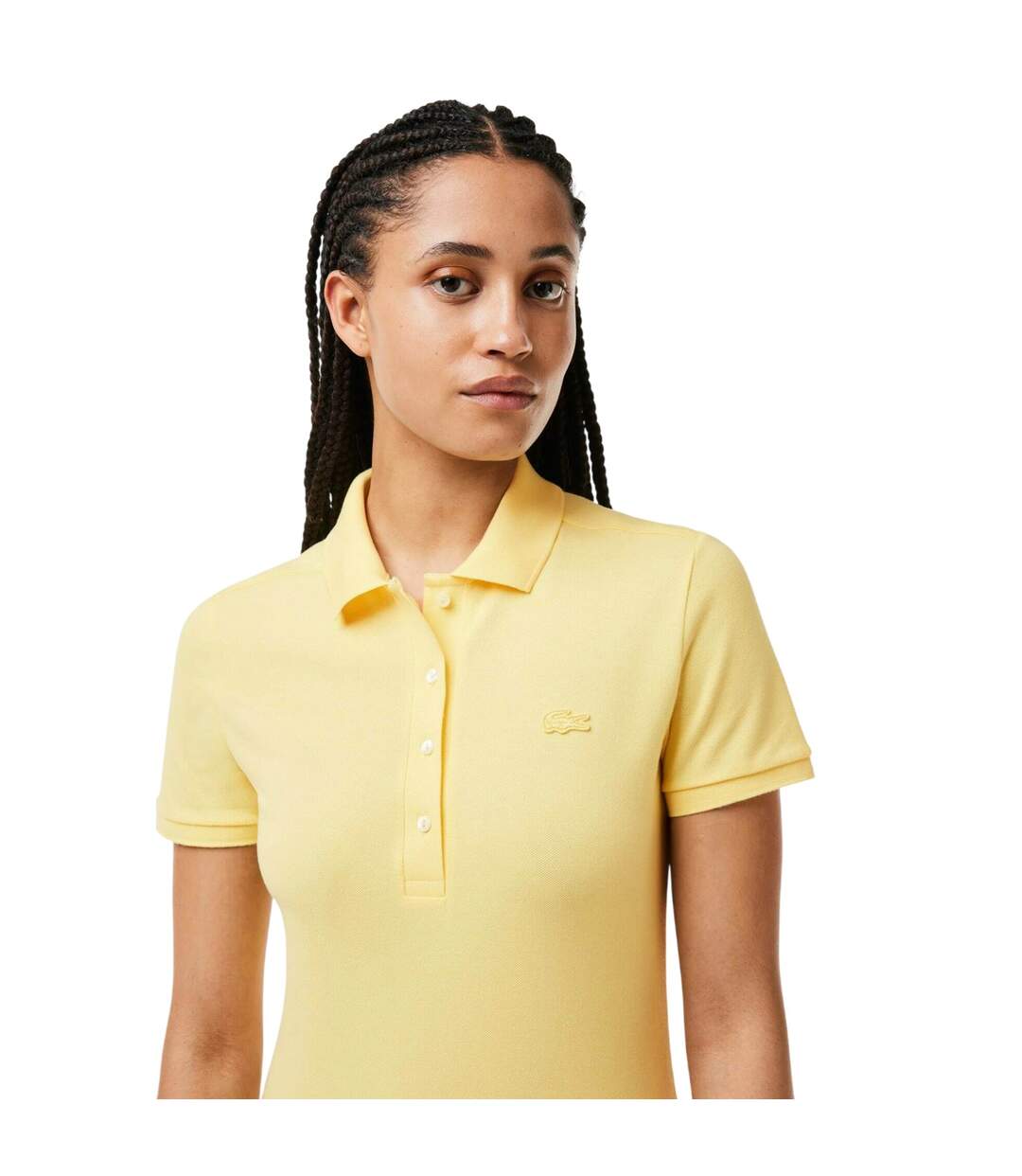 Robe Polo Femme Jaune Lacoste-4