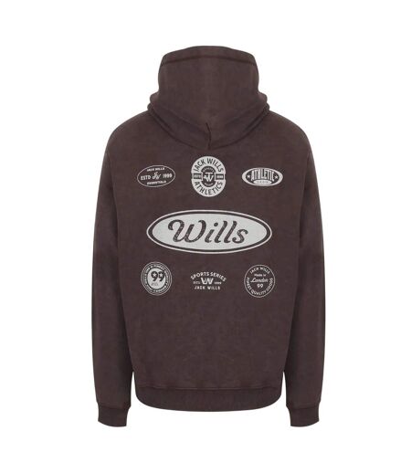 Mens Relaxed Fit Hoodie Black Coffee Jack Wills