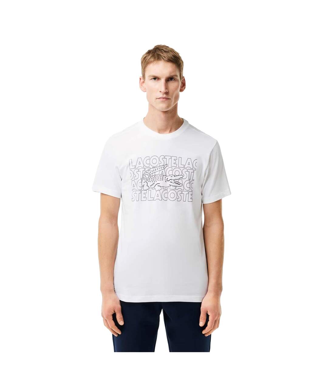 T-shirt Adulte Blanc Lacoste-1