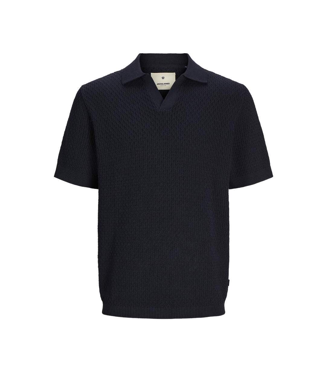 Polo noir homme jack & jones paulin-1