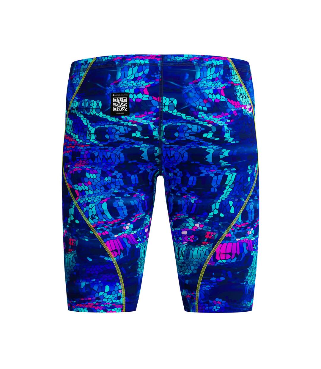 Mens Fastskin Hyperspark Mosaic Jammer Shorts Blue Pink Speedo-2
