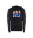 Sweat À Capuche Motif/style Multiples Logos Femme Noir Love Moschino-1
