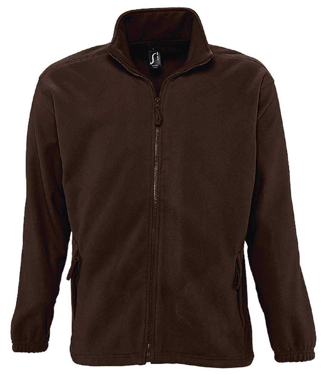 Veste polaire zip intégral - 55000 - marron chocolat