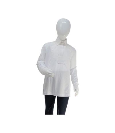 HyFASHION Womens/Ladies Dedham Long Sleeved Tie Shirt (White) - UTBZ841