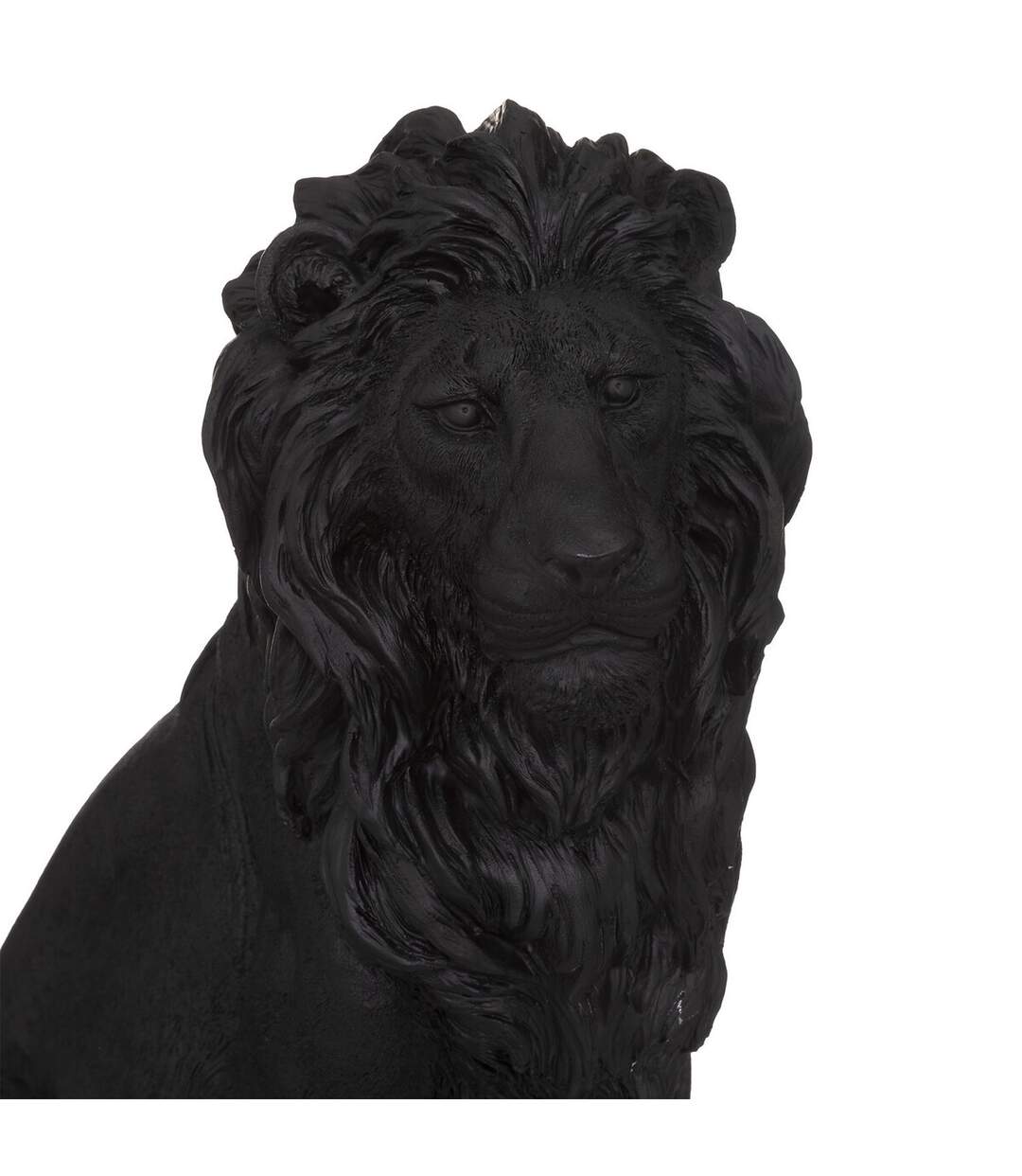 Lion en résine pour extérieur - Gris anthracite-2