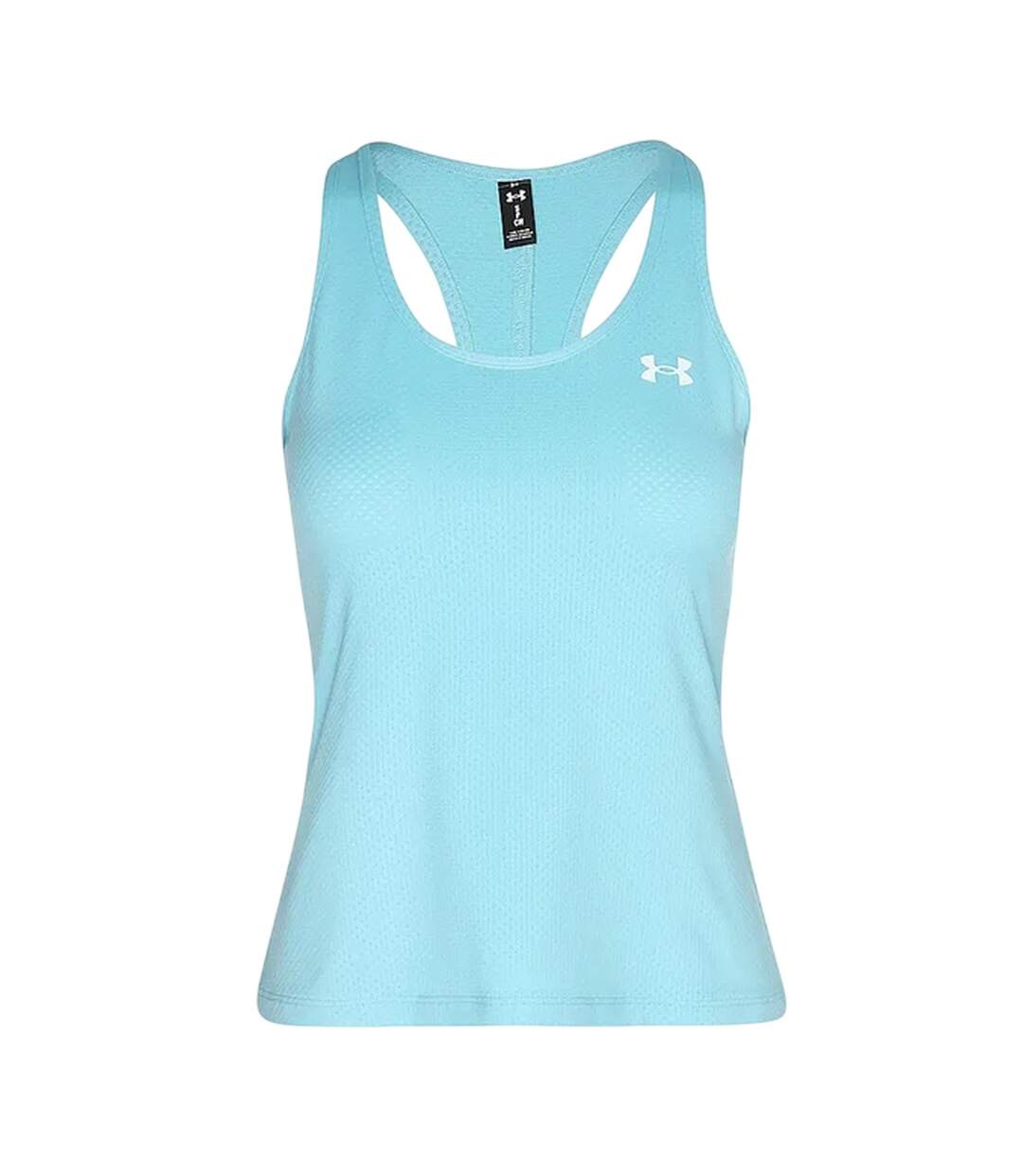 Womens/ladies Tech Sleeveless Tank Top Blue Haze White Under Armour-2