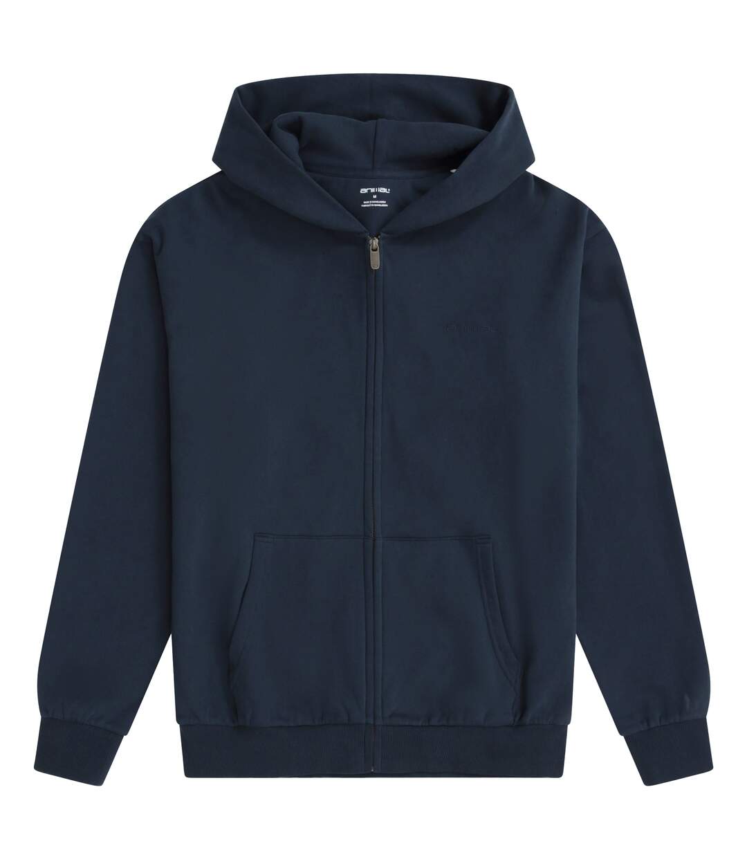 Mens icon logo full zip hoodie dark blue Animal-1