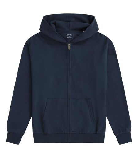 Mens icon logo full zip hoodie dark blue Animal