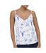 Débardeur blanc/bleu femme jdy ada-1