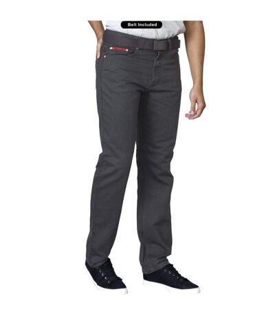 Pantalon Avec Ceinture Canary Homme Gris Foncé Duke