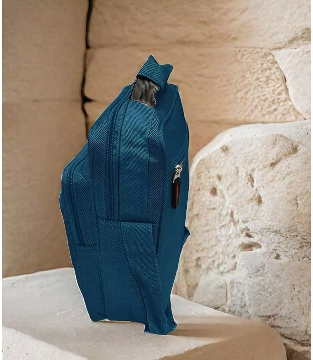 Sacoche bandoulière multi-poches pour homme - Toile bleu MAROMAX-2
