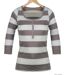 MAYFLOWER DOMINGO1 - Tee-shirt manches 3/4 beige en pur coton avec col boutonné-2