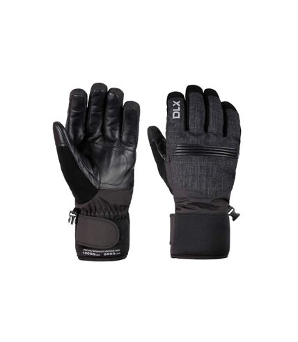 Unisex adult sidney leather palm snow sports gloves black Trespass