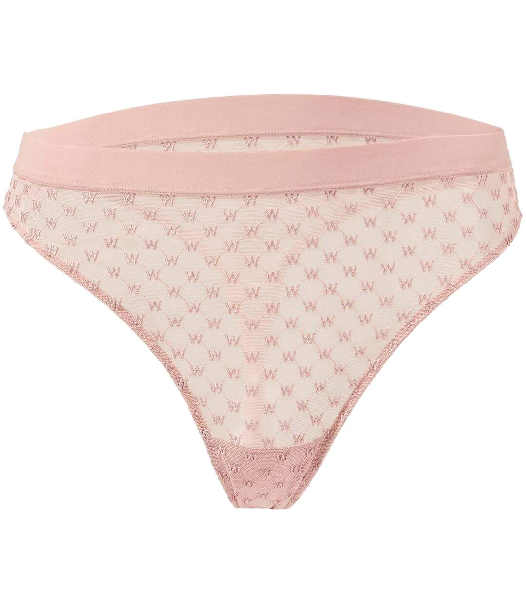 Womens/ladies Monogram Thong Pink Wolf-2