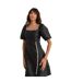 Womens/ladies Jacquard Party Shift Dress Black Lovedrobe-4