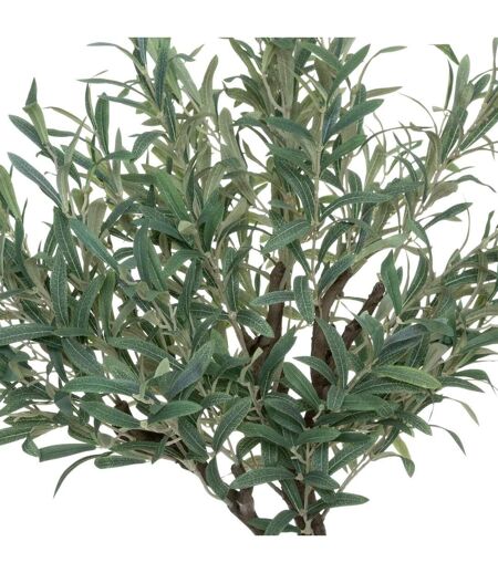 Plante Artificielle en Pot Olivier 140cm Vert & Noir