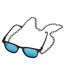 Lunettes De Soleil Avec Chaîne Arthur Adulte Taille Unique Noir Bleu Urban Classics-2
